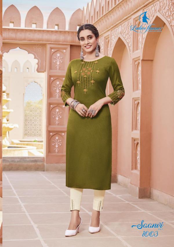 LF Saanvi 4 Rayon Kurti with Bottom Collection